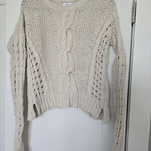 Vince Cream Cable Knit Sweater